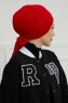 Ellie - Rød Bomuld Turban