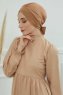 Ellie - Lysebrun Bomuld Turban
