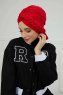 Theresa - Rød Bomuld Turban - Ayse Turban