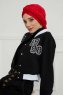 Theresa - Rød Bomuld Turban - Ayse Turban