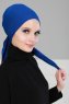 Felicia - Blå Bomuld Turban