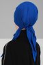 Felicia - Blå Bomuld Turban