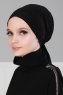 Felicia - Svart Bomuld Turban