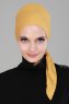 Felicia - Sennepsgul Bomuld Turban