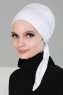 Felicia - Hvid Bomuld Turban