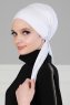 Felicia - Hvid Bomuld Turban