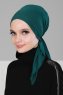 Felicia - Mørkegrøn Bomuld Turban