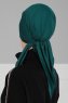 Felicia - Mørkegrøn Bomuld Turban