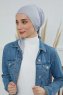 Felicia - Lysegrå Bomuld Turban