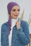 Felicia - Violet Bomuld Turban