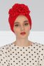 Kerstin - Rød Bomuld Turban - Ayse Turban
