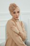 Kerstin - Sand Bomuld Turban