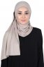 Sigrid - Taupe Bumuld Hijab - Ayse Turban