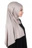 Sigrid - Taupe Bumuld Hijab - Ayse Turban