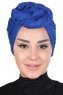 Sigrid - Blå Bumuld Hijab - Ayse Turban