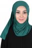 Sigrid - Mørkegrøn Bumuld Hijab - Ayse Turban