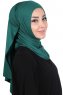 Sigrid - Mørkegrøn Bumuld Hijab - Ayse Turban
