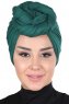 Sigrid - Mørkegrøn Bumuld Hijab - Ayse Turban