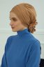 Monica - Lysebrun Bomuld Turban