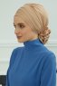 Monica - Sand Bomuld Turban