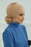 Monica - Sand Bomuld Turban