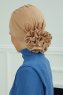 Monica - Sand Bomuld Turban