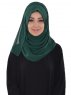 Evelina - Mørkegrøn Praktisk Hijab - Ayse Turban