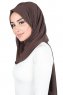 Joline - Brun Premium Chiffon Hijab