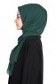 Joline- Mørkegrøn Premium Chiffon Hijab