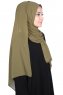 Joline - Khaki Premium Chiffon Hijab