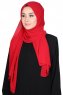 Joline - Rød Premium Chiffon Hijab