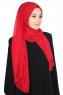 Joline - Rød Premium Chiffon Hijab