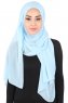 Joline - Lyseblå Premium Chiffon Hijab