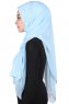 Joline - Lyseblå Premium Chiffon Hijab