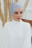 Fiona - Lysegrå Bomuld Turban
