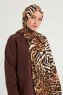 Ayten - Brun Mønstret Hijab
