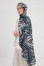 Ayten - Indigo Mønstret Hijab