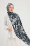 Ayten - Indigo Mønstret Hijab