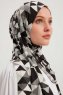 Banou - Sort Mønstret Hijab