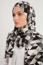 Banou - Sort Mønstret Hijab