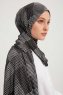 Nurgul - Sort Mønstret Hijab