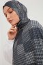 Nurgul - Marine Blå Mønstret Hijab