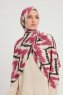 Tansu - Mørkrosa Mønstret Hijab