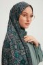 Gulya - Petrol Grøn Mønstret Hijab