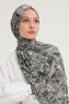 Gulya - Grå Mønstret Hijab