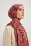 Gulya - Murstensrød Mønstret Hijab