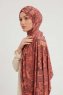 Gulya - Murstensrød Mønstret Hijab