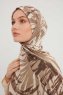 Ezmeray - Taupe Mønstret Hijab