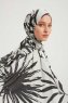 Ezmeray - Anthracite Mønstret Hijab