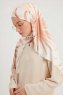 Ezmeray - Beige Mønstret Hijab